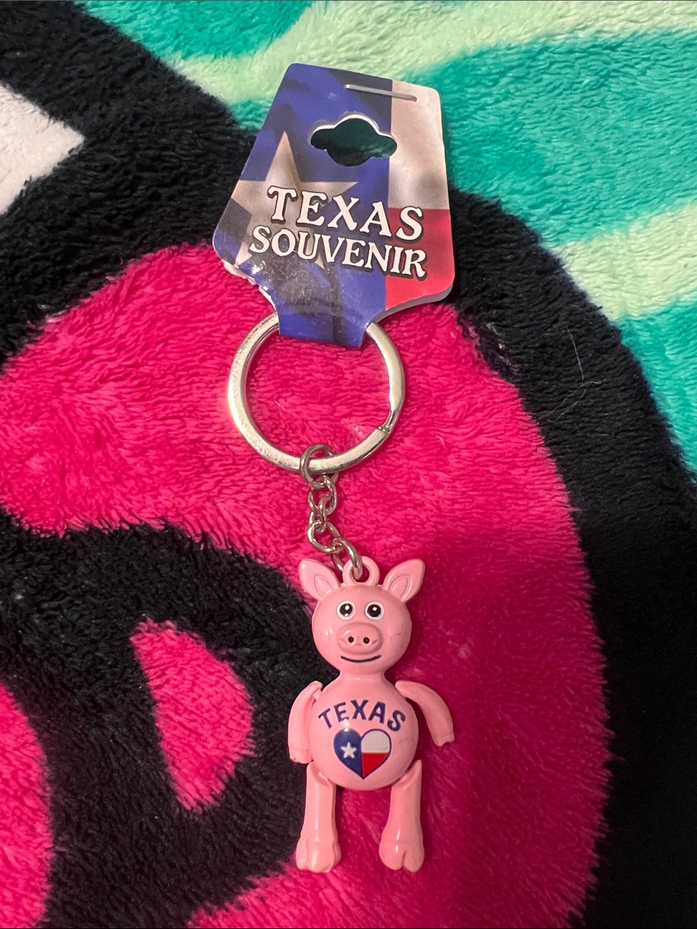 Pink Pig Keychain - Brand